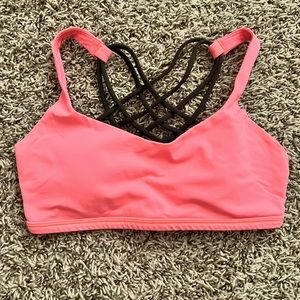 LuLu Lemon Free to Be Sports Bra, size 4, warm pink